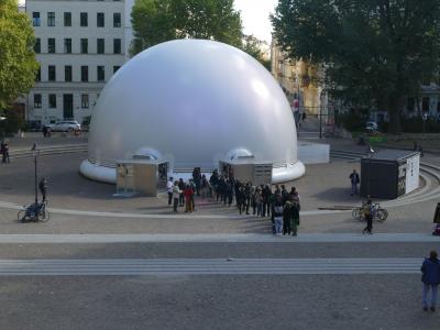 Unser mobiler Dome für ein außergewöhnliches Kunst-Event